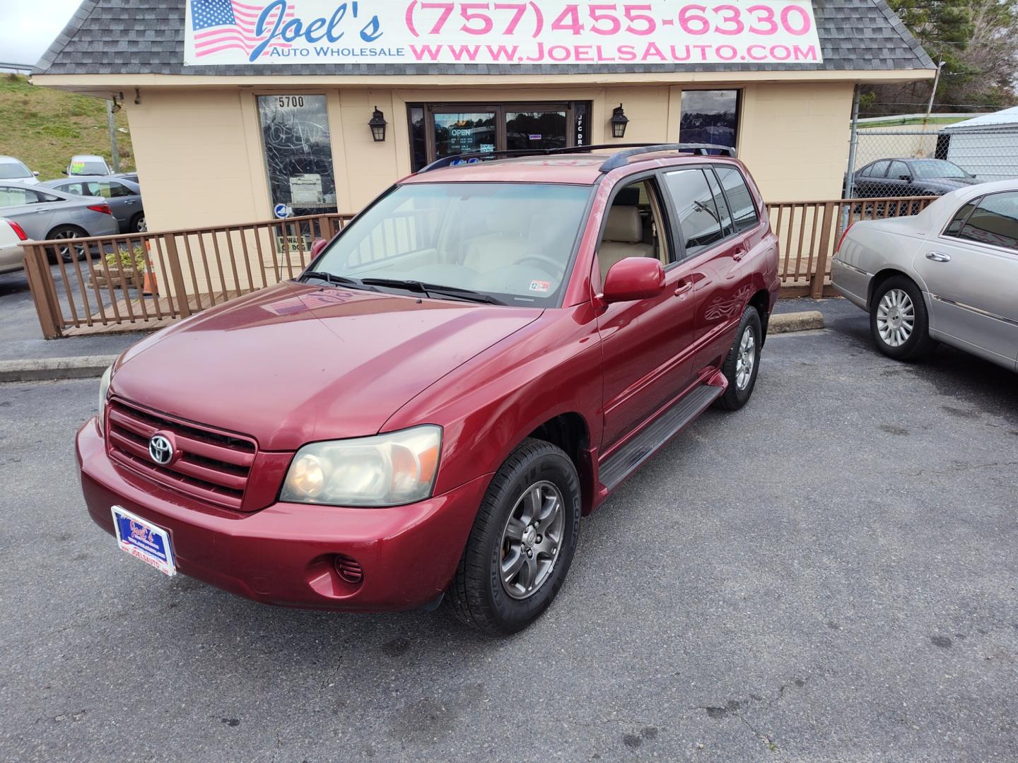 2004 Red Toyota Highlander (JTEEP21A840) , Automatic transmission, located at 5700 Curlew Drive, Norfolk, VA, 23502, (757) 455-6330, 36.841885, -76.209412 - Photo#0